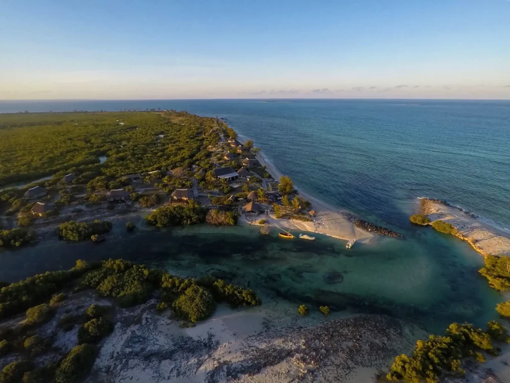 Mozambique - Ilha de Mozambique - landscape from sky